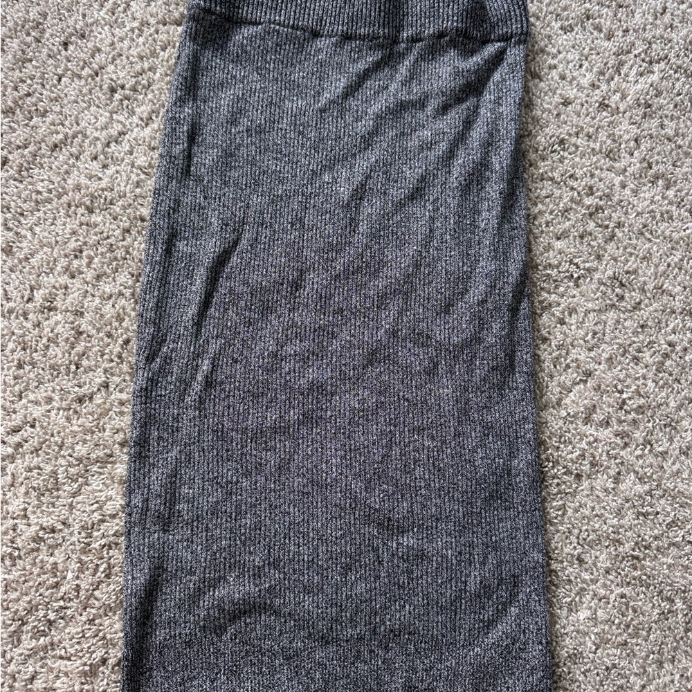 Gray Knit Women's Skirt
